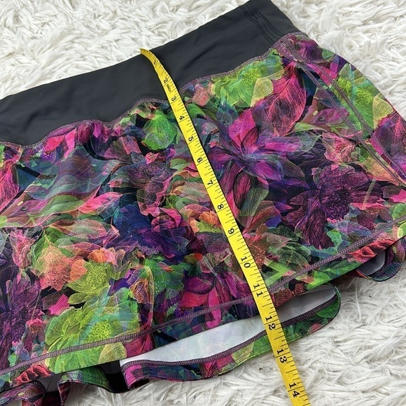 Lululemon Pace Rival Mid-Rise Skirt Vivid Floral Tone Multi - Picture 2 of 6
